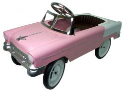 Voiture à pédales rose Chevy ' 55