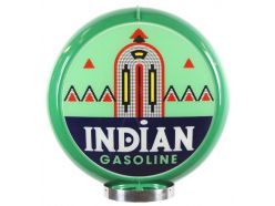 Globe de Pompe à Essence Indian Gasoline