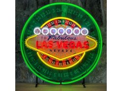 Enseigne Néon Las Vegas Roulette