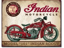 Plaque en métal Indian Scout