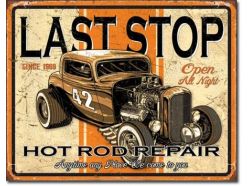 Plaque en métal Hot Rod Repair 