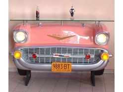 Bar Comptoir Chevrolet Bel Air en Rose