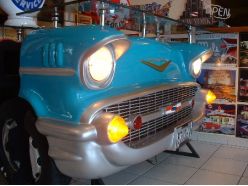 Bar Comptoir de Salon Chevrolet Bel Air en Turquoise