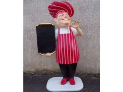 Statue Pizzaiolo Cuisinier en Cuisine