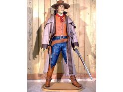 Statue Cow Boy au Manteau