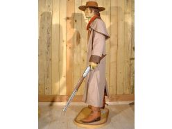 Statue Cow Boy au Manteau