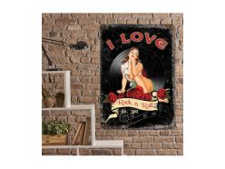 Grande Plaque XL I Love Rock 