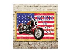 Grande Plaque XL Born To Ride