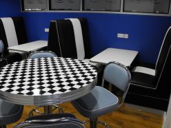 Plateau de table en damier