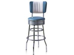 Tabouret de bar Sixties avec dossier BS-29B