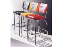 Tabouret de bar avec dossier Sixties BS40