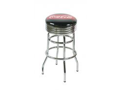 Tabouret de bar Coca-Cola Seat-Height noir .